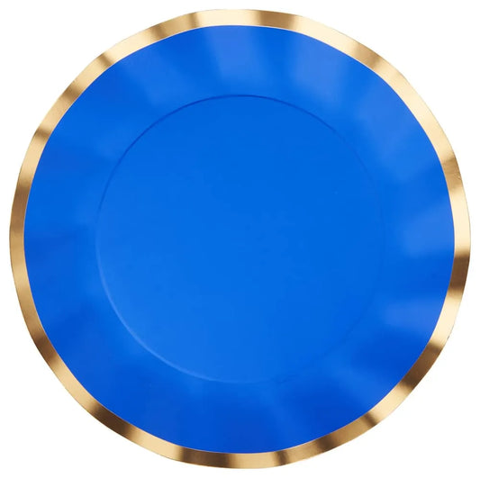 Solid Blue Dinner Plates, 8-pk