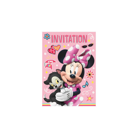 Invitaciones de Minnie Mouse, 8 unidades 