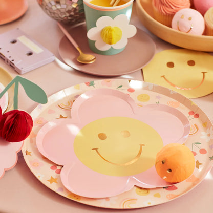 Happy Icons Flowers Plates