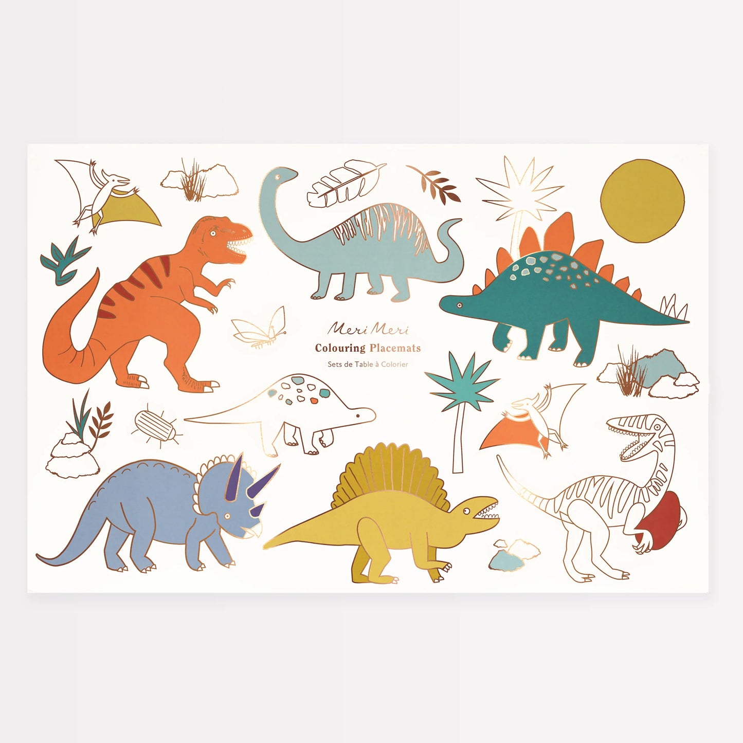 Dinosaurs Coloring Placemats