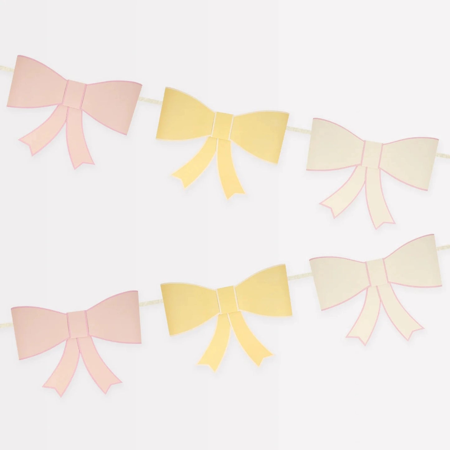 3D Paper Bow Garland