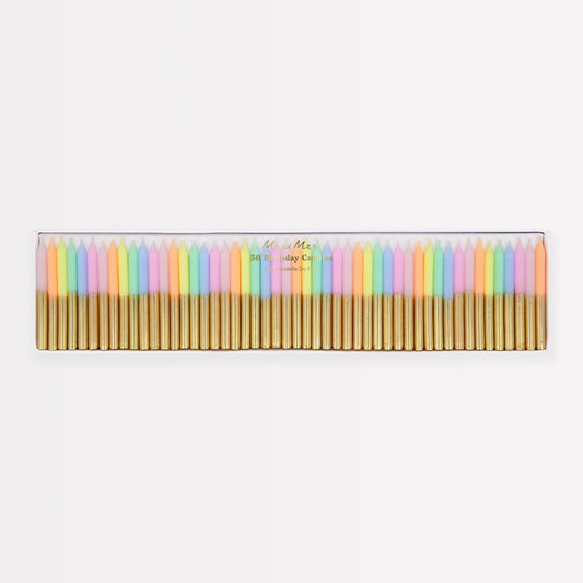 Pastel Mini Candles (x 50)