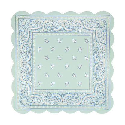 Western Bandana Square Plates (x 8)