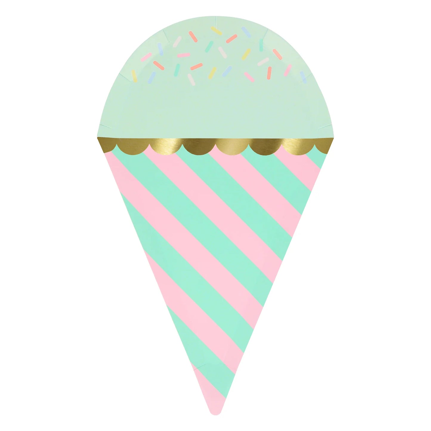 Ice Cream With Sprinkles Plates (x 8)