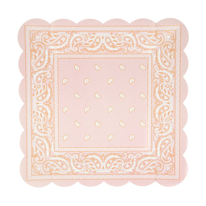 Western Bandana Square Plates (x 8)