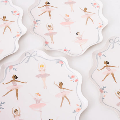 Ballerina Plates (x 8)