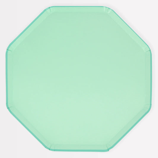 Sea Foam Green Dinner Plates