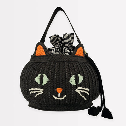 Trick Or Treat Cat Basket Bag