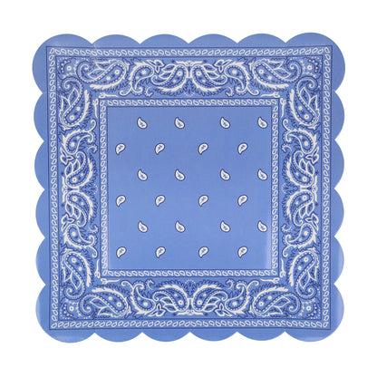 Western Bandana Square Plates (x 8)