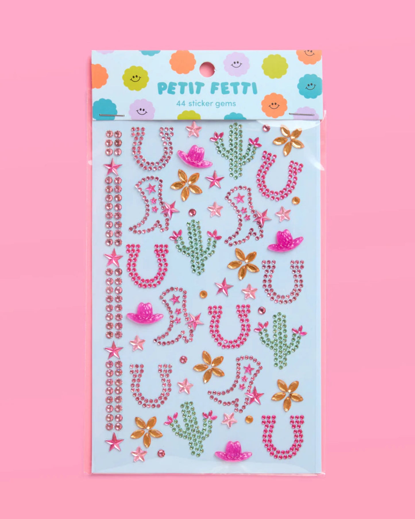 Stickers Pink Gems Cowgirl