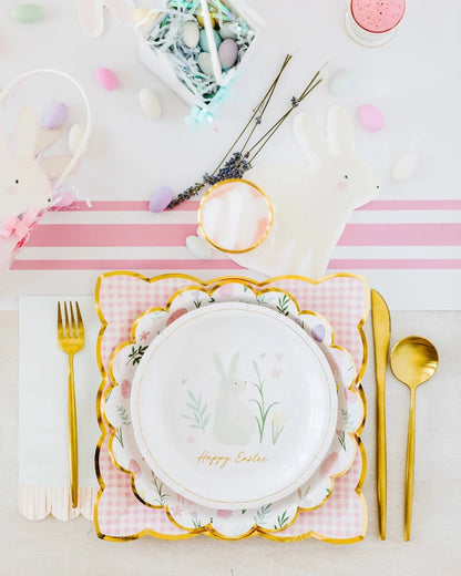 Pink Striped Table Runner