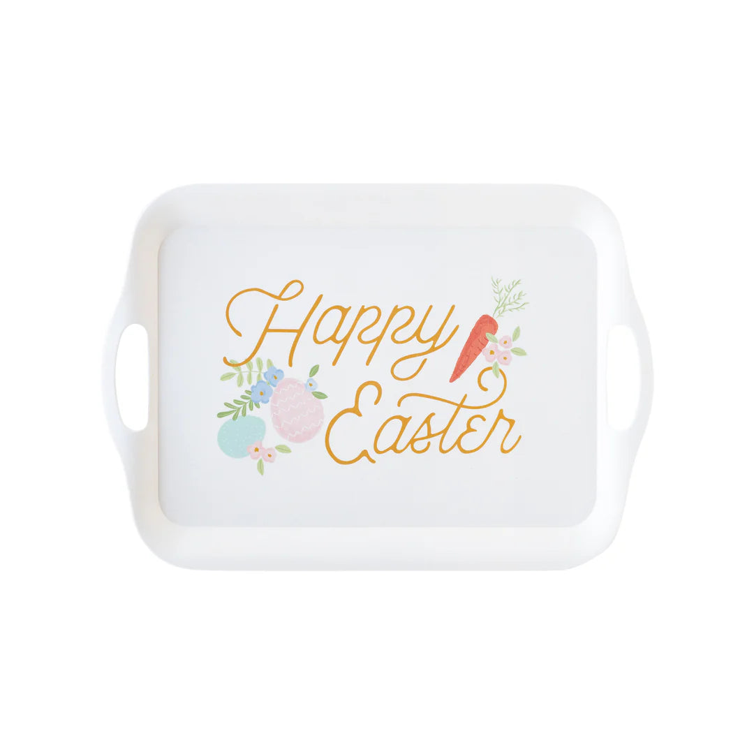 Happy Easter Reusable Bamboo Tray