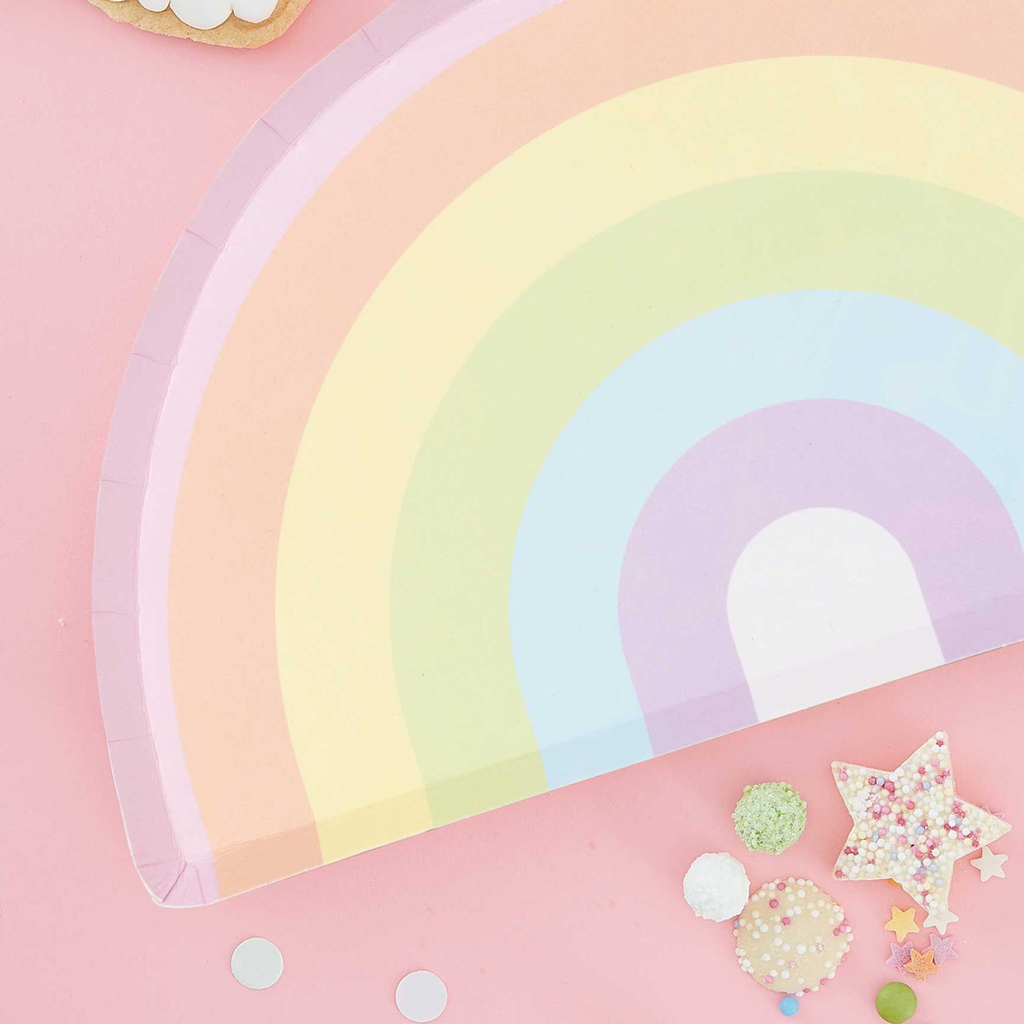 Pastel Rainbow Plates