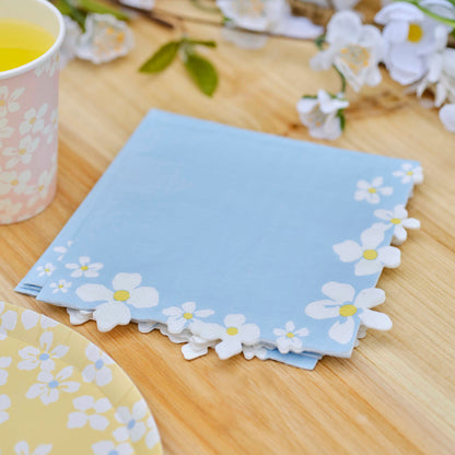 Flower Edge Floral Napkins