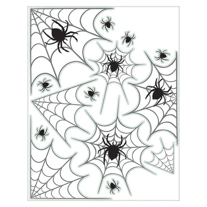 Window Decorations Spider web halloween