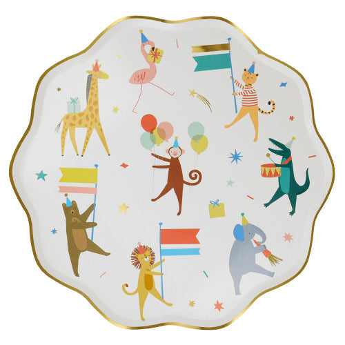 Animal Circus Die Cut Plates