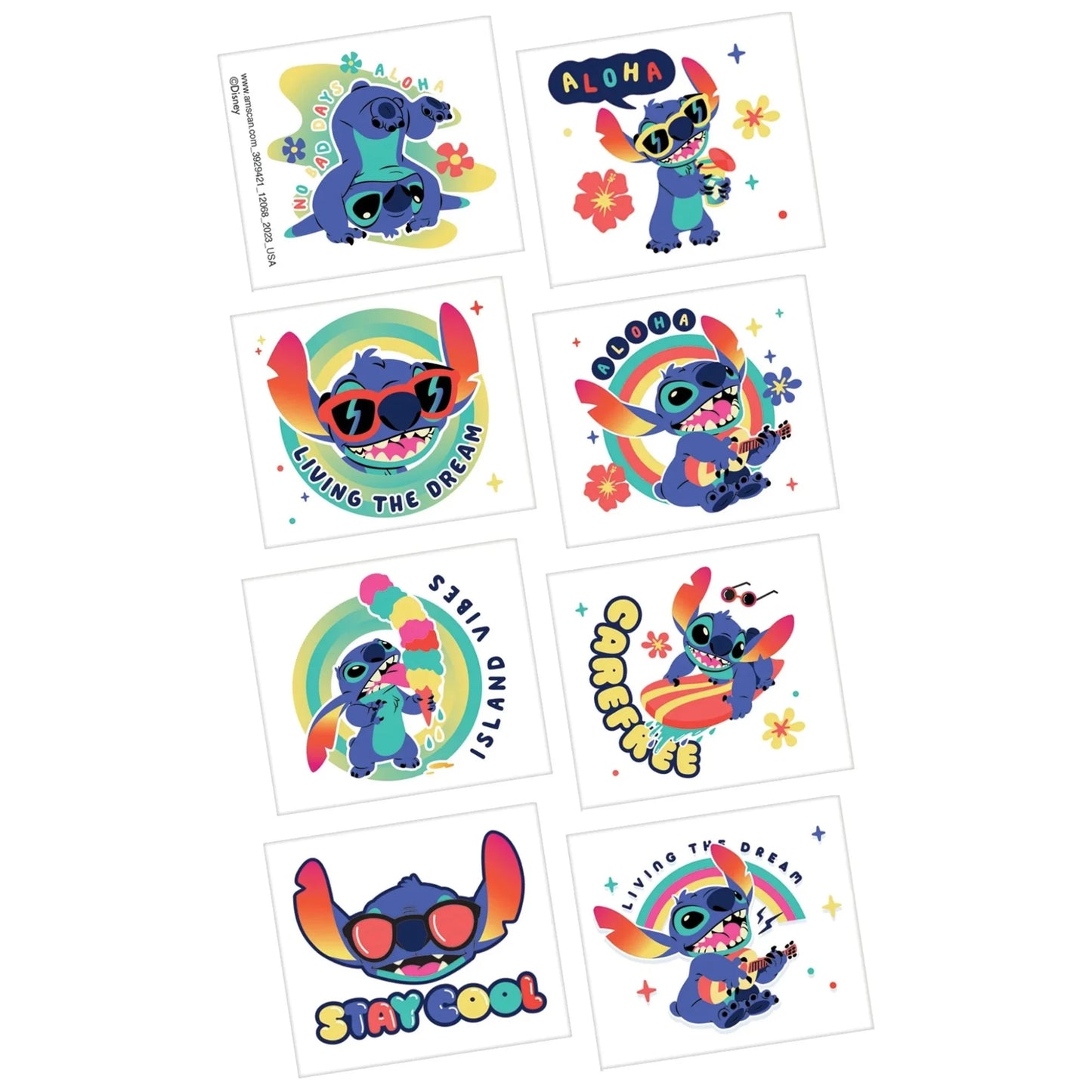 Stitch Tattoos (8 count)