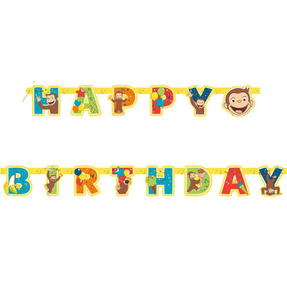 Curious George Birthday Banner