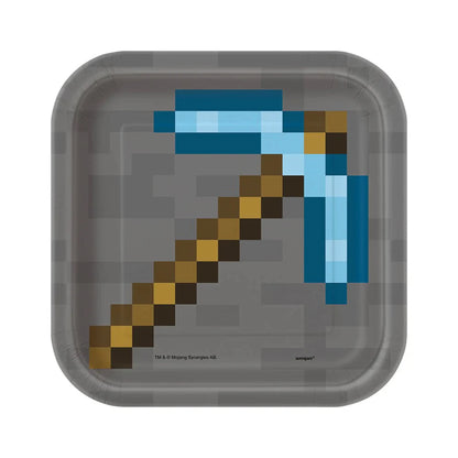 MINECRAFT SQUARE DESSERT PLATES