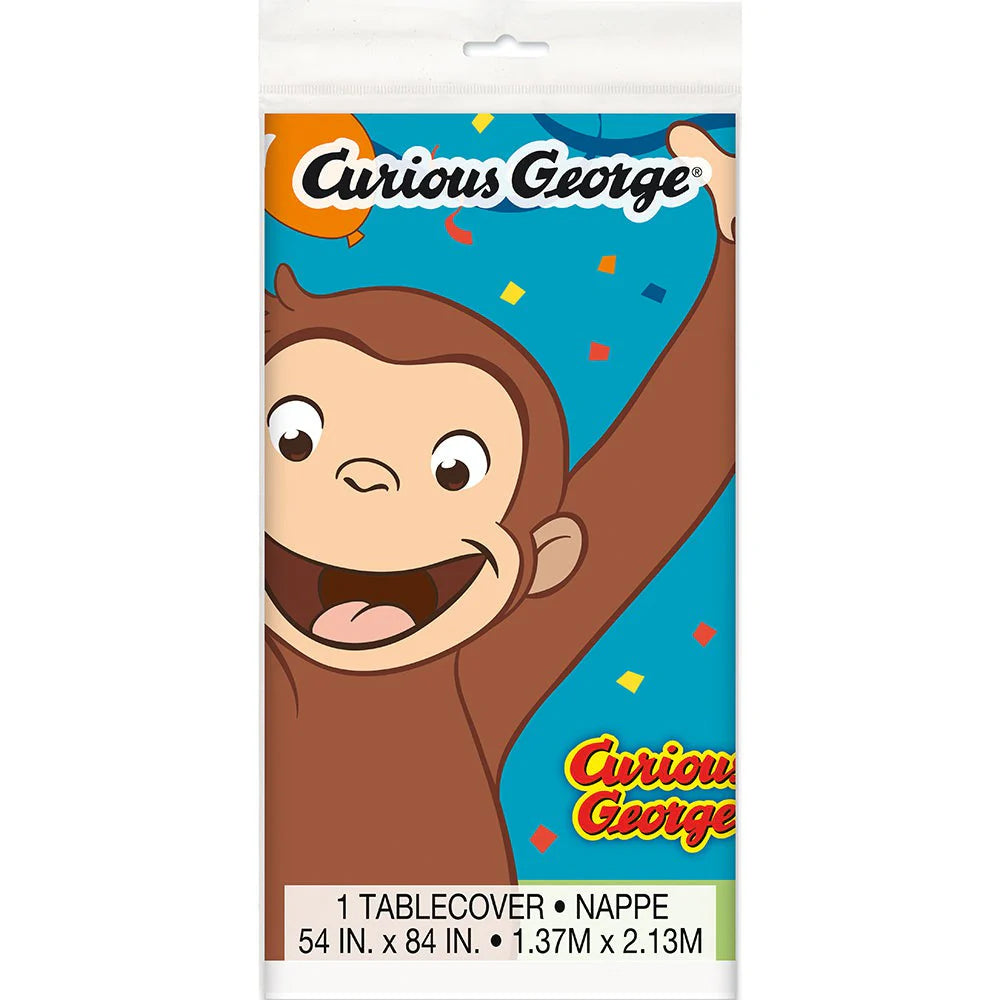 Curious George Plastic Table Cover