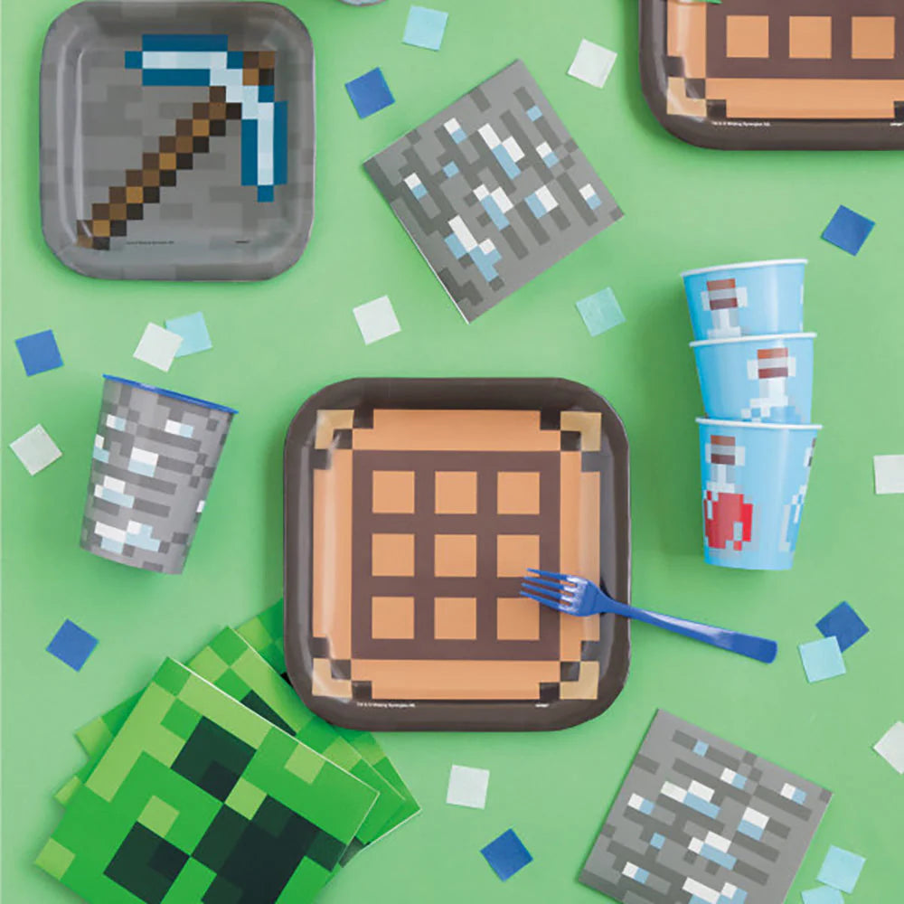 Minecraft Square 9" Dinner Plates