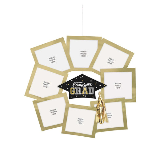 Starry Graduation Picture Wreath