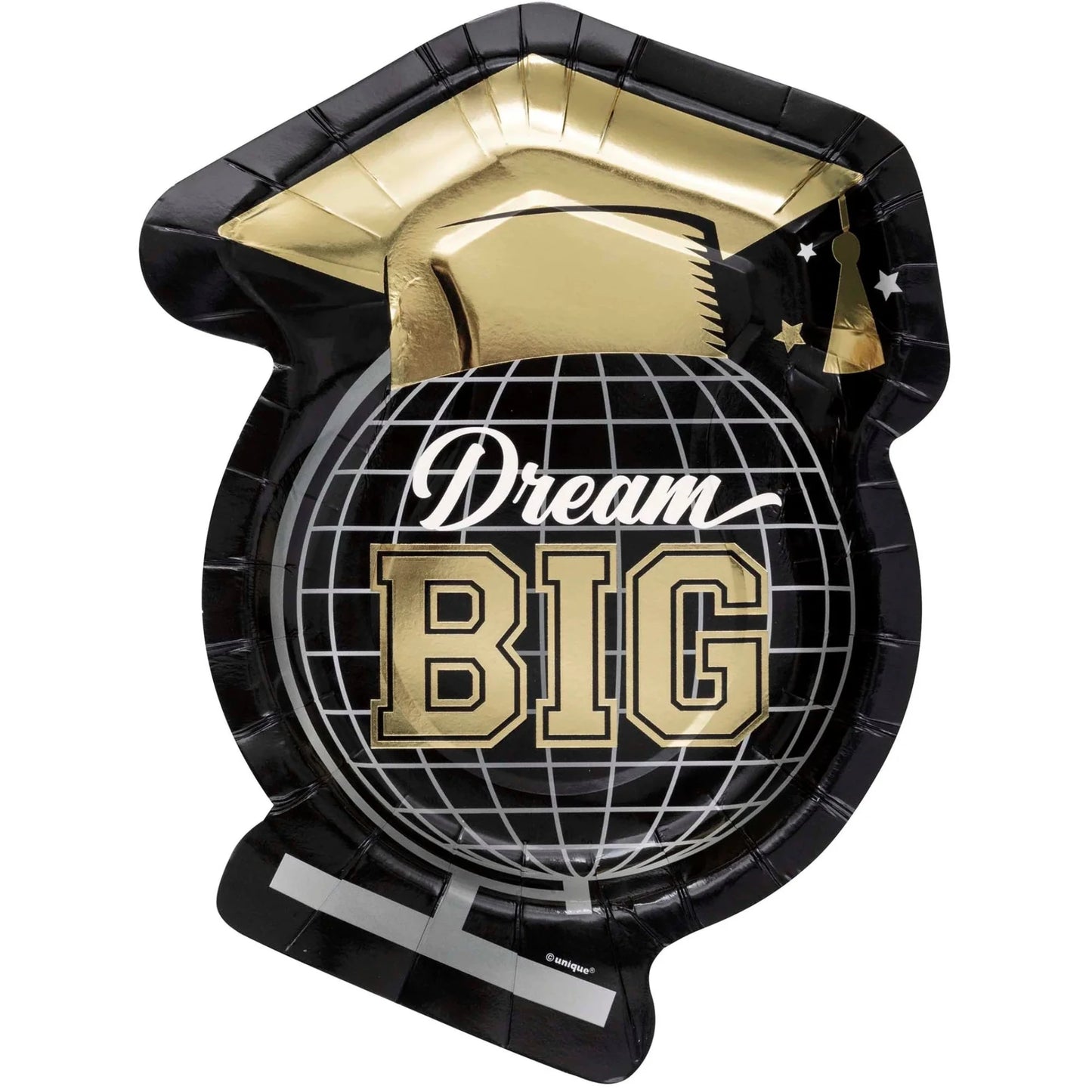 Starry Graduation "Dream Big" Shaped Plates 8ct