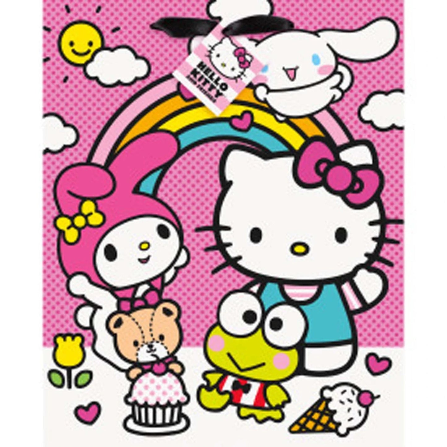 Hello Kitty and Friends Large Gift Bag with Ribbon Handle