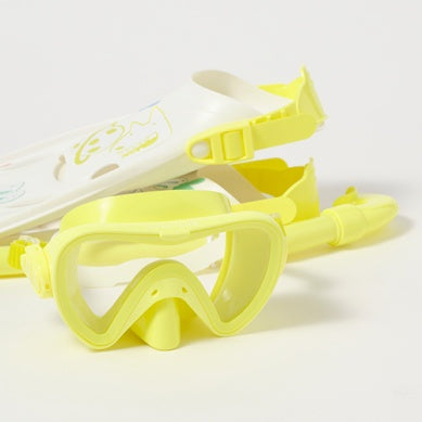 Conjunto de snorkel para niños mediano The Sea Kids Amarillo